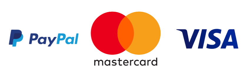 Visa, Mastercard, PayPal